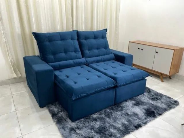 Sofá Retrátil Reclinável  2.00m Veludão LD - Foto 2