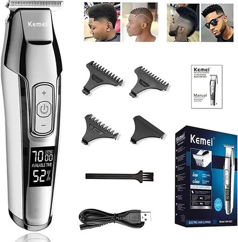 Aparador de cabelo masculino Kemei 