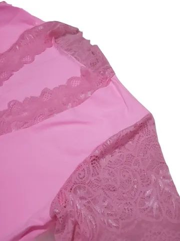 Cropped Blusa Renda Sereia da Terra - Foto 3