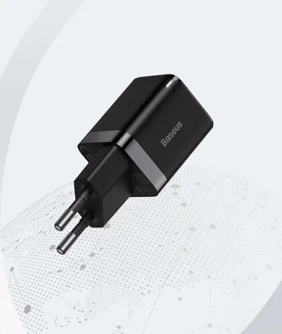 Carregador Baseus GaN3 USB-C 30w para iPhone Xiaomi Samsung Motorola 