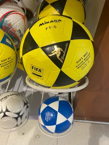 Bola de Futevôlei AX Esportes Amarelo e Preto - Mercadão Dos