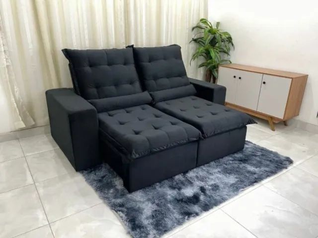 Sofá Retrátil Reclinável  2.00m Veludão LD - Foto 5