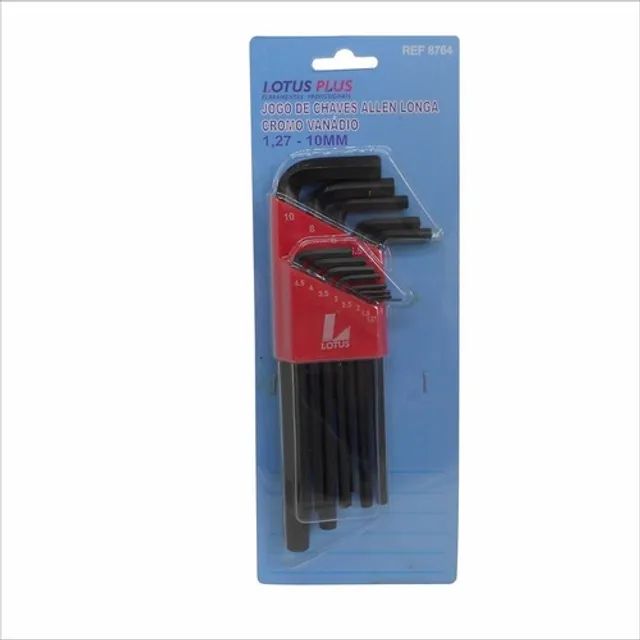 Chave Allen Longa Preta Jogo com 13 peças (1,27 a 10mm) Lotus - Foto 2