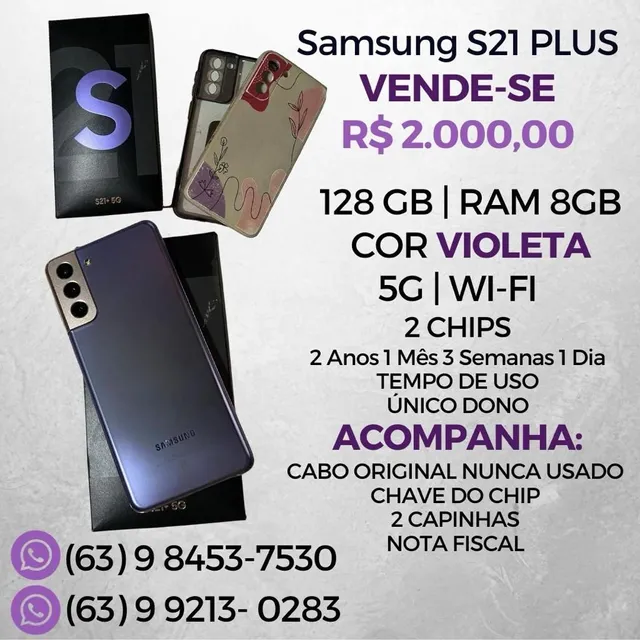 Compre celulares Samsung Galaxy S21 Plus 5g usados na Doji