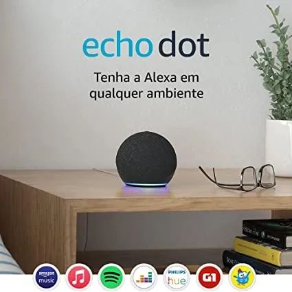 Amazon Echo Dot 5th Gen com assistente virtual Alexa deep sea blue 110V/240V - Foto 3