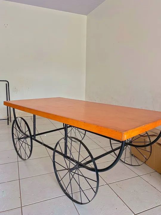 Mesa estilo carrinho provençal. - Foto 3