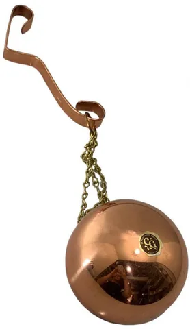 Vaso em cobre vintage para prender plantas na parede da marca Coppercraft Guild Descrição