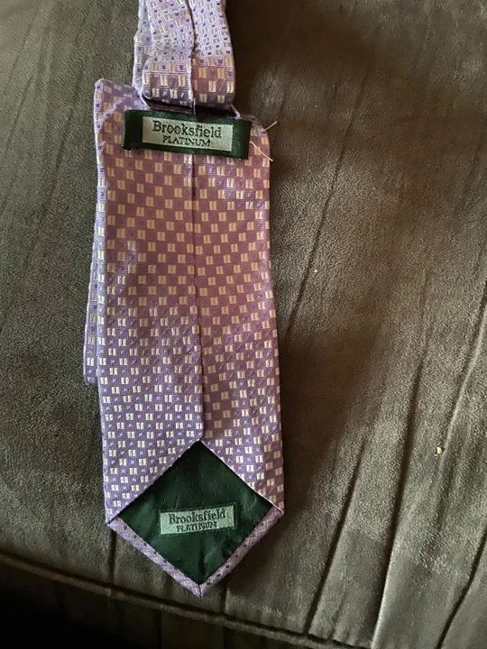 Gravata Brooksfield Estampada-100% Seda- Otimo Estado. - Foto 4