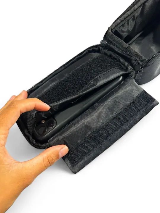 Suporte Com Bolsa Para Celular Bike  - Foto 4