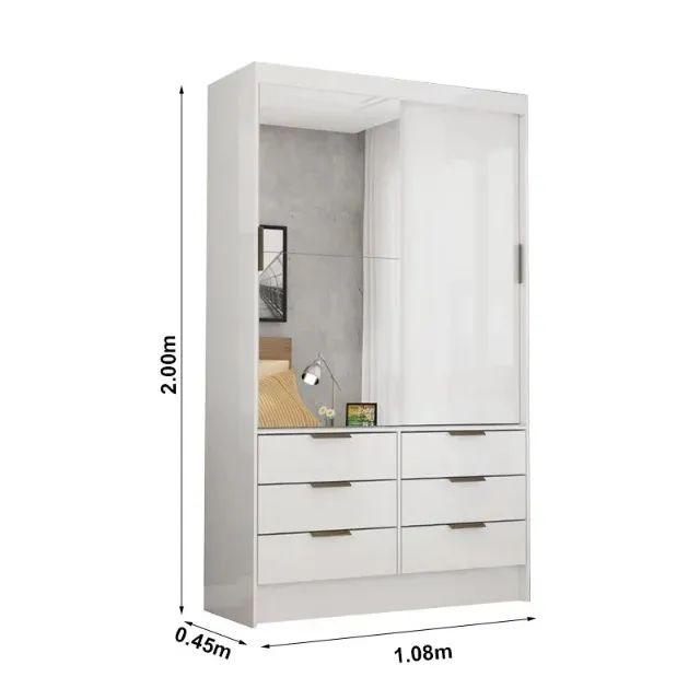 Guarda-Roupa 2 Portas Sevilha - Foto 4