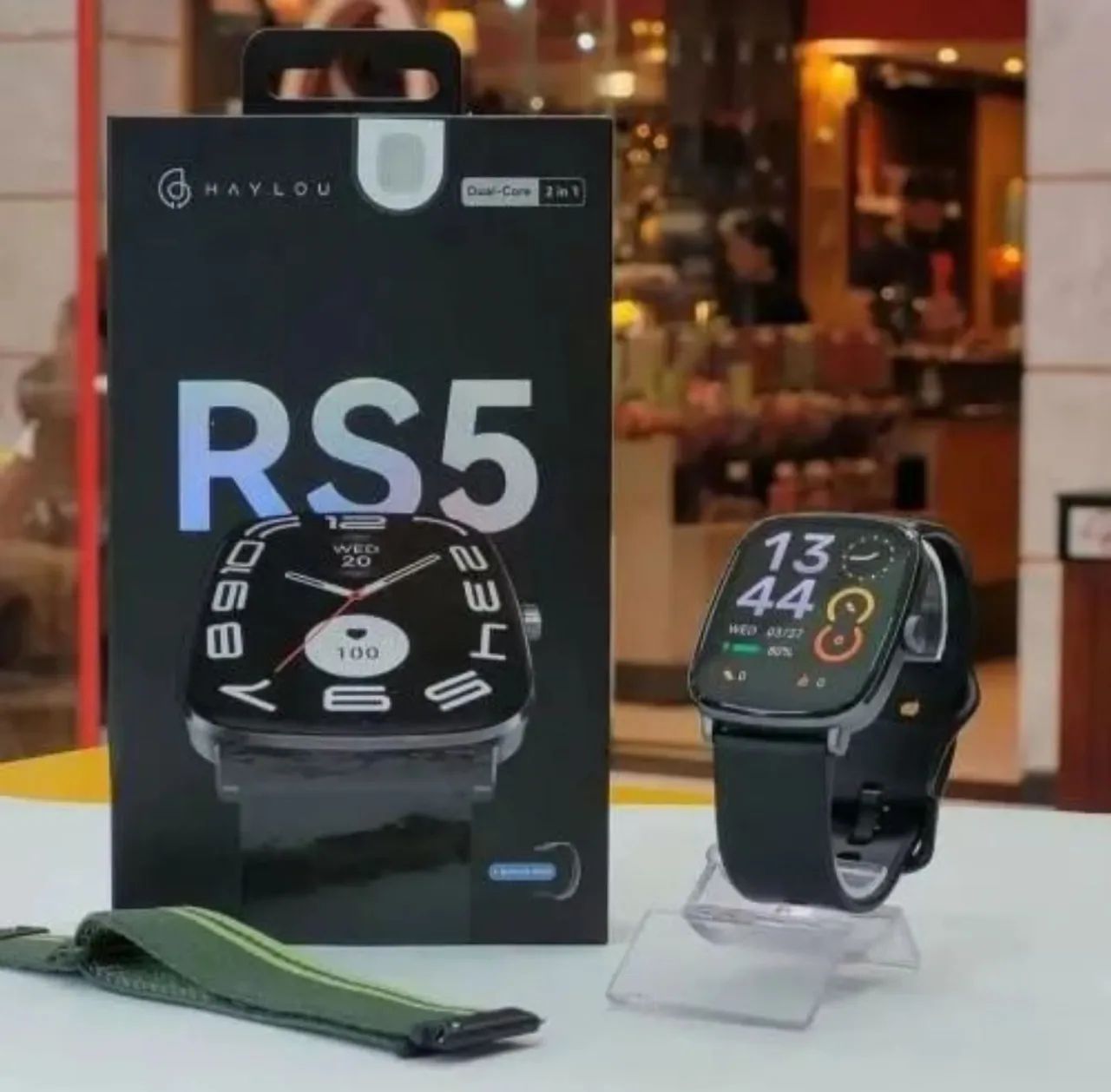 Relógio Inteligente Haylou RS5 Dual-Core 2 em 1