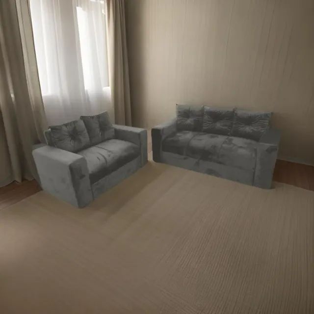 Conjunto de Sofá 2 e 3 Lugares - Clássico e Espaçoso - Foto 5