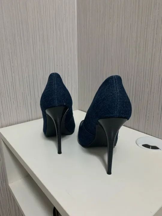 Scarpin Feminino Jeans  - Foto 4