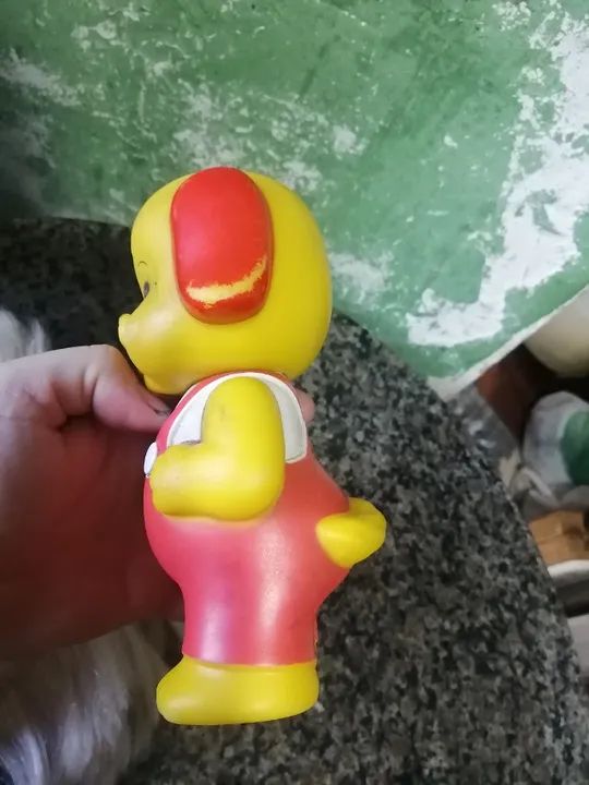 cachorro de brinquedo antigo da estrela - Foto 3