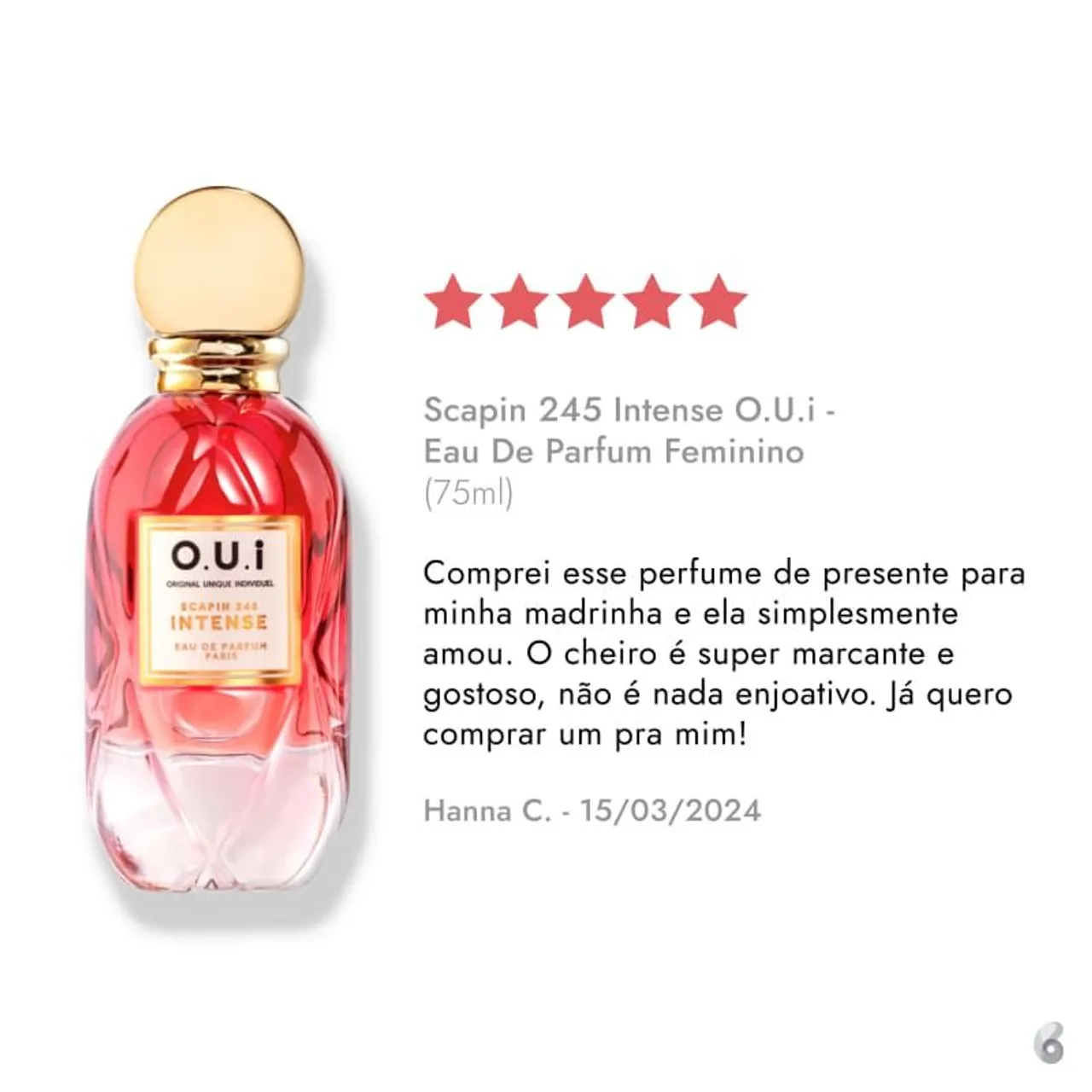 Perfume Scapin 245 Intense O.U.i - Eau De Parfum Feminino (75ml)