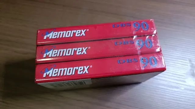 3 Fitas K7 Virgens - Modelo Memorex DBS90 - Lacradas - Foto 2