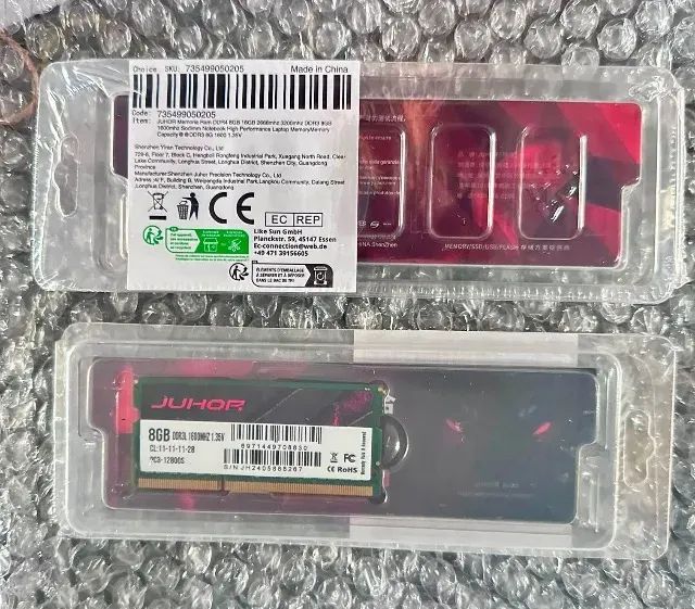 Memória Ram Ddr3 Notebook 8gb 1600mhz Juhor Nova Lacrada(Entrega Gratuita) - Foto 2