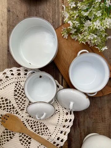 Kit Panelinhas e Tijela Esmaltados  - Foto 6