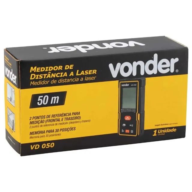 Trena à Laser Até 50 Metros VD050 Vonder - Foto 4