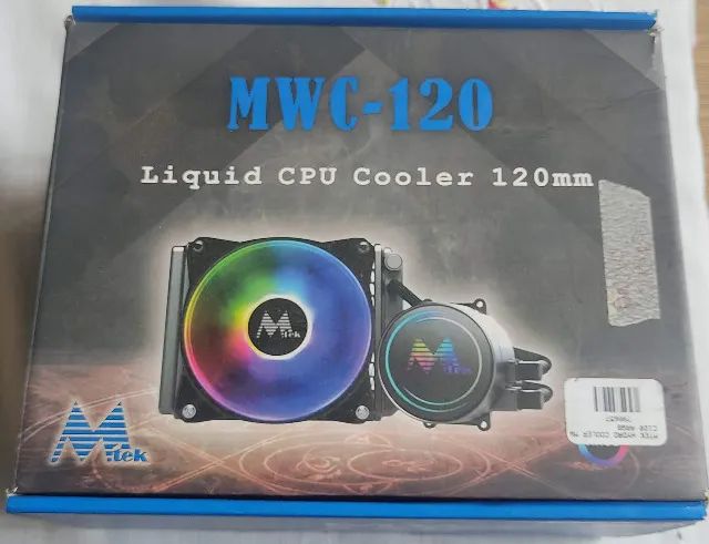 Water Cooler Para Processador Mwc-120mm Argb Preto Mtek - Foto 2