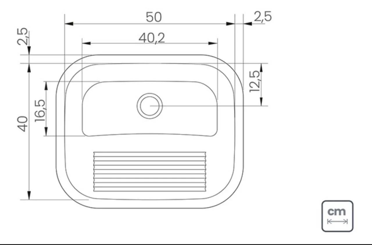 Tanque Tramontina 34L 50x40cm Inox Prime Acetinado - Foto 4