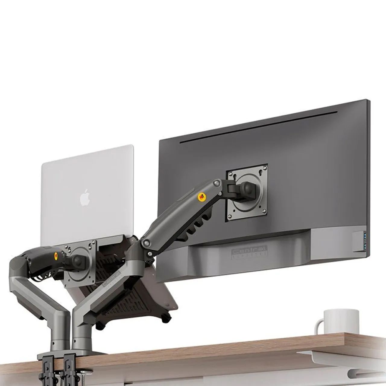 Kit Suporte Articulado Monitor e<br>Notebook Pistão F160 NB + Bandeja<br>Apoio NBH-2 - Foto 2