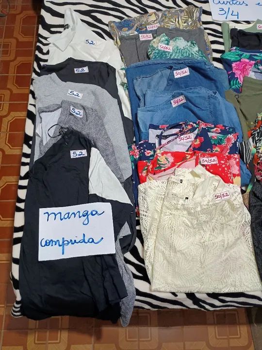 29 Blusas Femininas - Plus Size do 50 ao 56 - (NOVAS)  - Foto 2