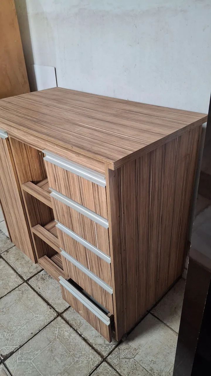 Cômoda com Gavetas e Prateleiras 100%mdf - Foto 3