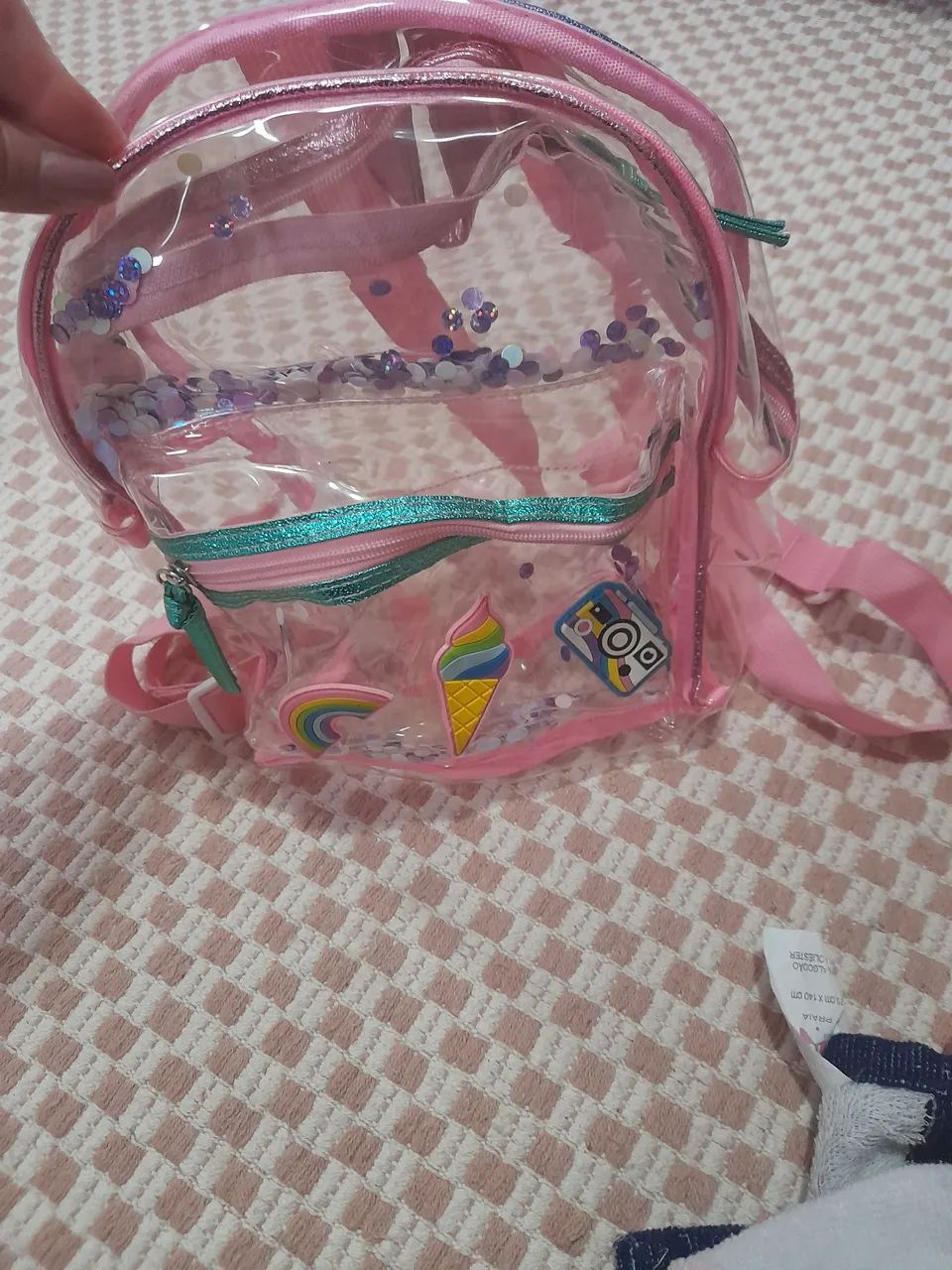 Mochila transparente menina - Foto 3