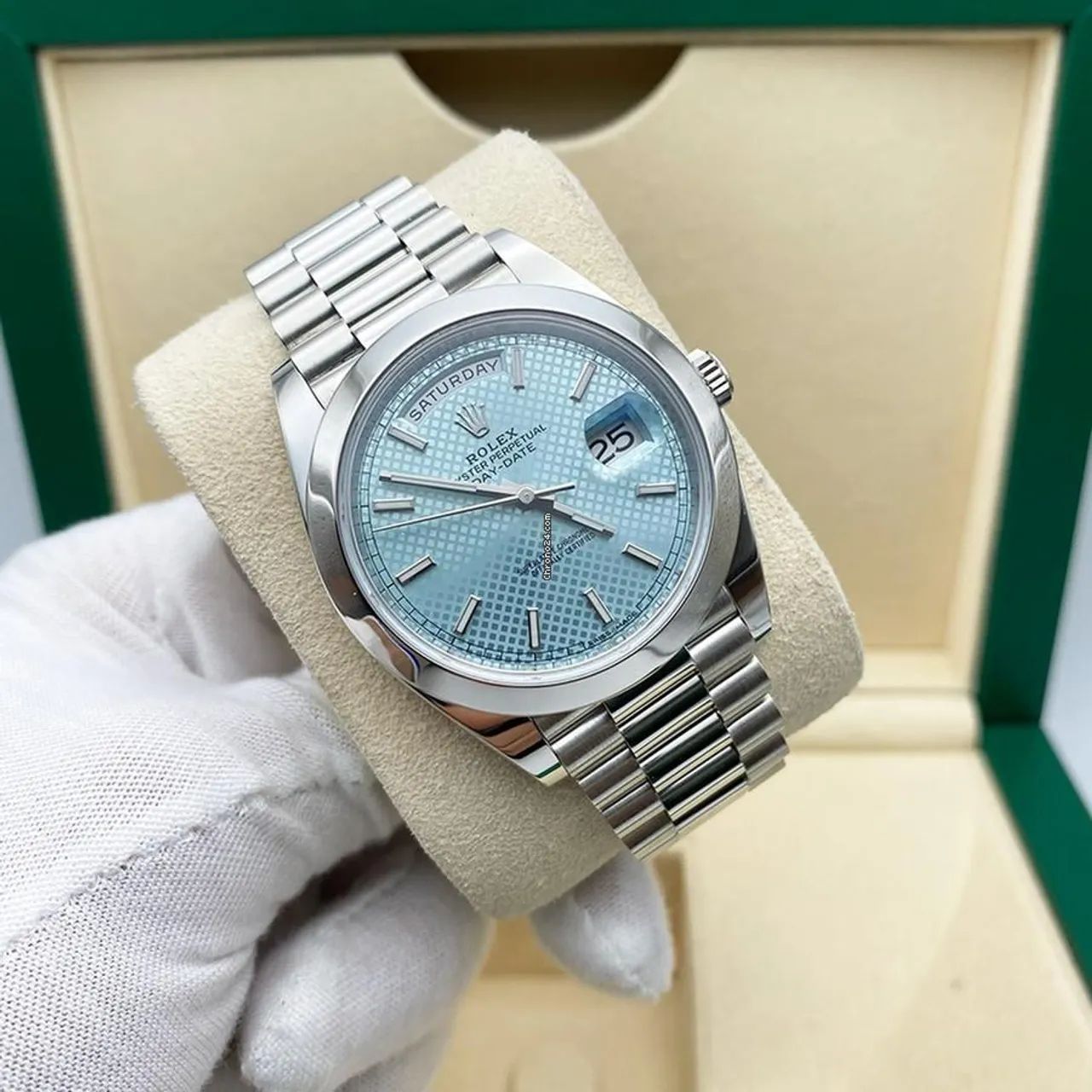 Relógio ROLEX AUTOMÁTICO  - MODELO DAY DATE AZUL BEBÊ - Foto 2