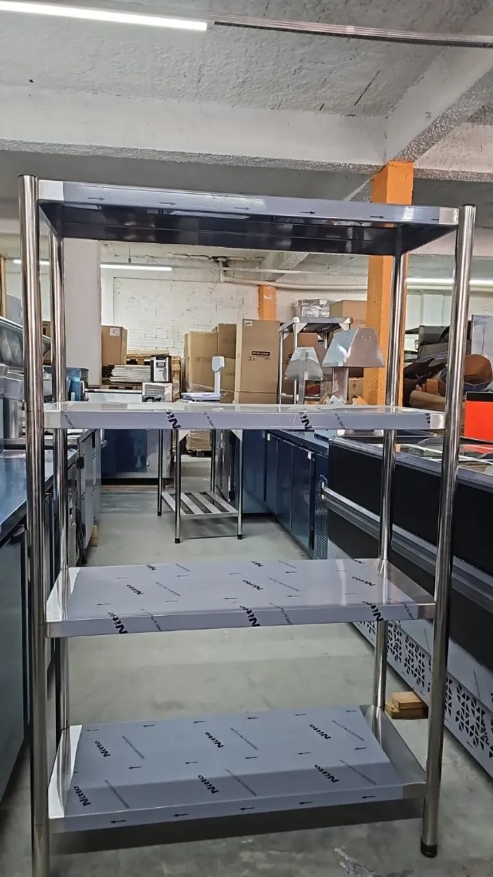 ESTANTE INOX  4 PRATELEIRAS (IRIS)