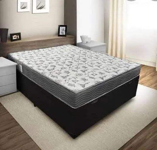 Cama Box Casal com Colchão Ortopédico