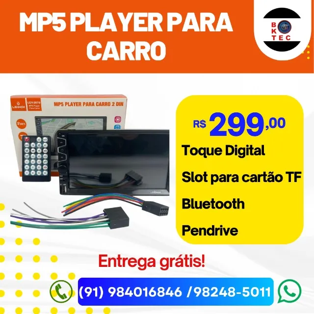 Mp5 player para carro