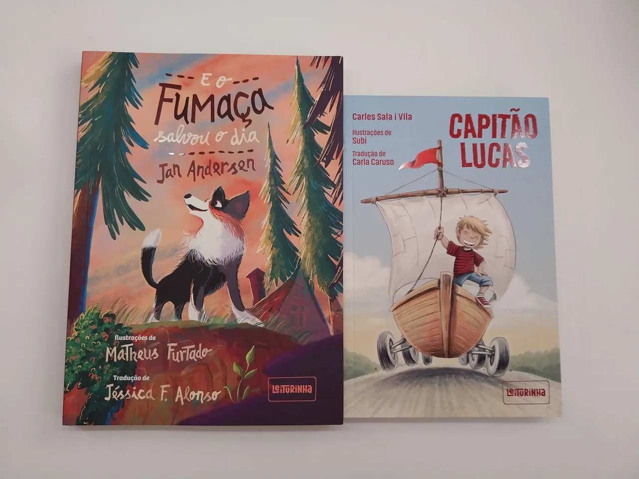 Livros infantis: Fumaça salvou o dia + Capitão Lucas