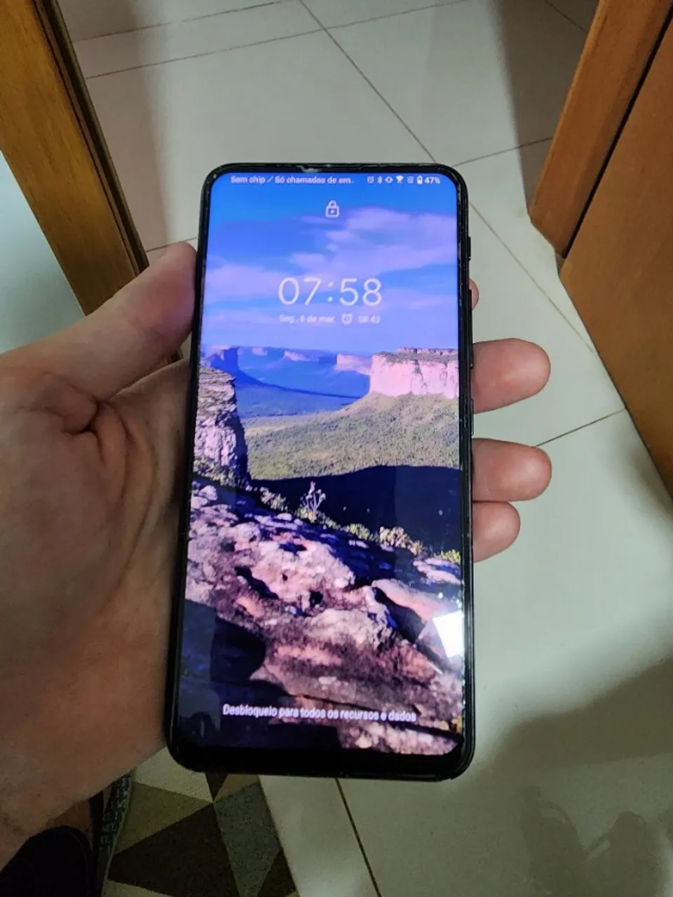 Smartphone Asus ZenFone 6 (zs630kl) Snapdragon 855 -8gb RAM - 256GB Preto parcelo em 12x