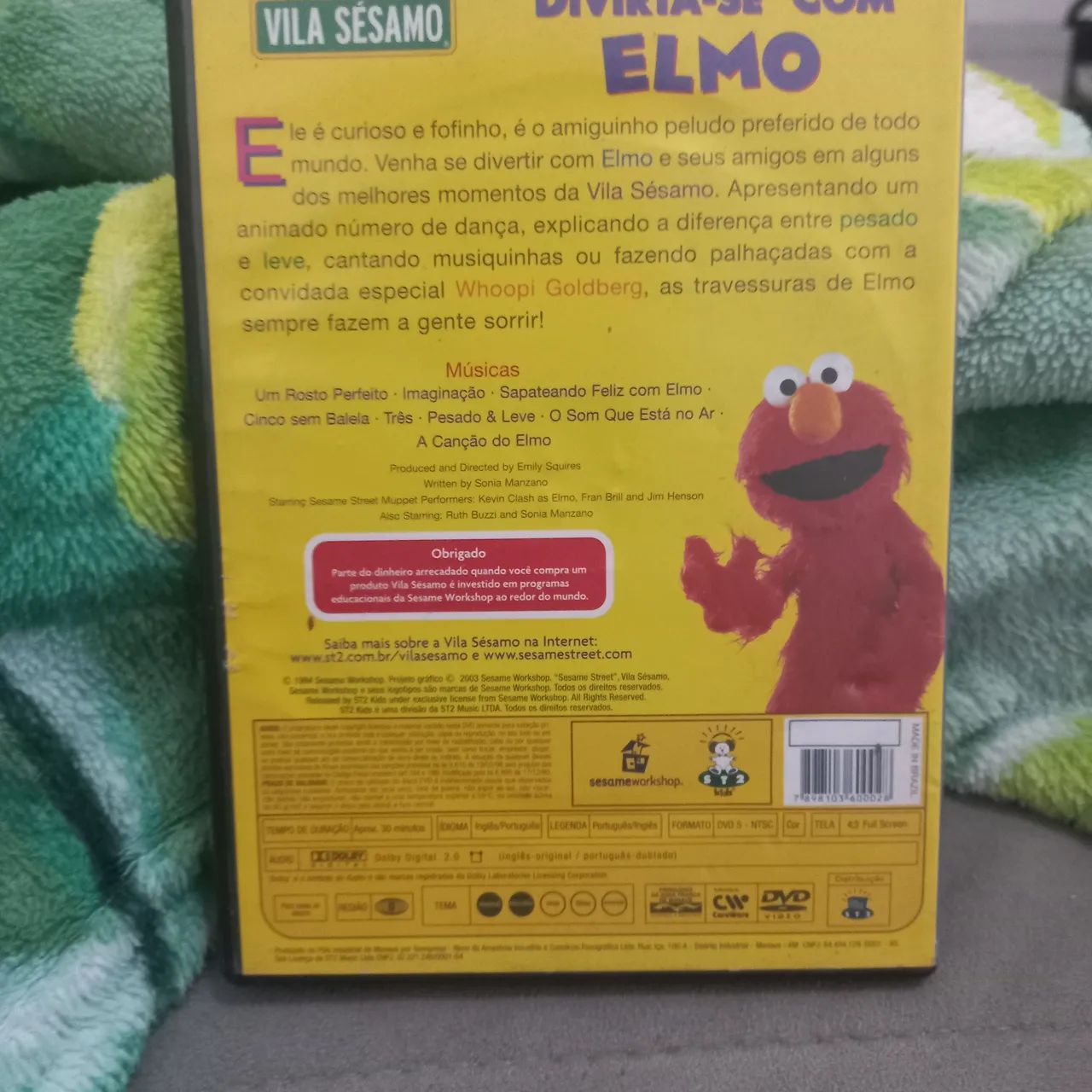 Dvd 123 vila sesamo divirta-se com elmo - Foto 2