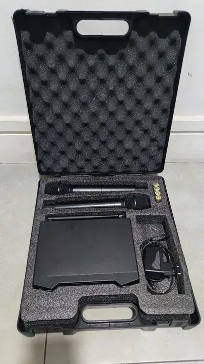 Microfone duplo sem fio  - Foto 2