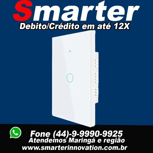 Interruptores inteligentes com 3, 2 ou 1 Botão para Alexa e google (Celular) - Foto 2