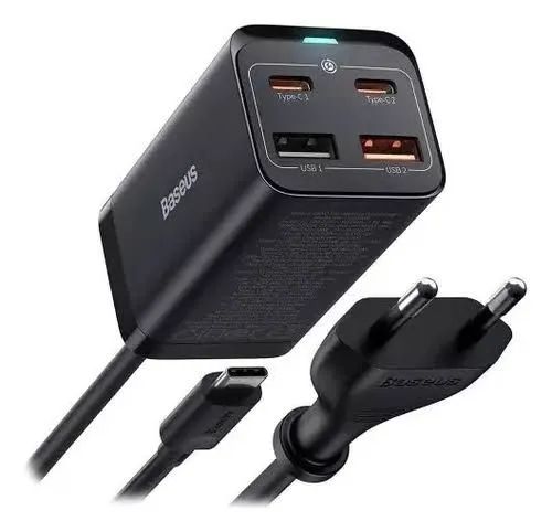 Carregador Baseus GaN 65W 2USB+2 Tipo-C - Foto 3
