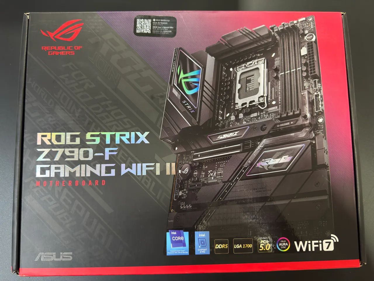 Intel 14700kf + ROG Z790-F 美品 ASUS ROG Strix Z790-F Gaming WiFi 6E LGA 1700 (Intel 14ª e 13ª e 12ª