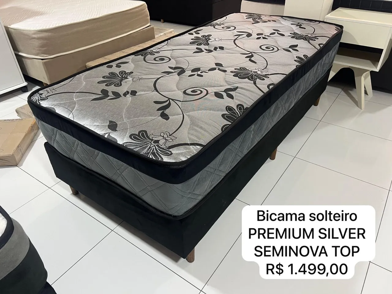 Bicama Solteiro Premium Silver Seminova