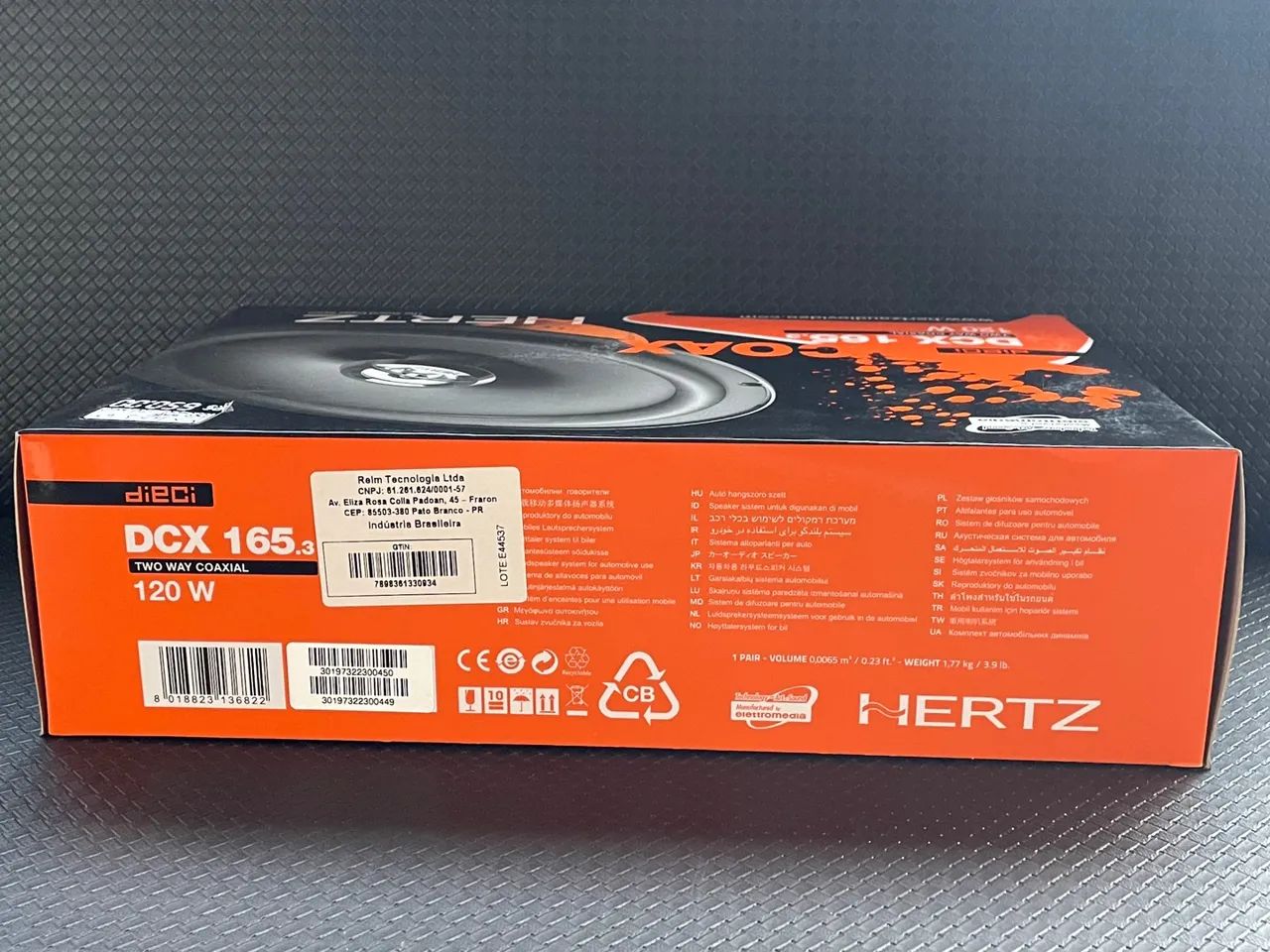 Alto falante hertz 6? dcx 165.3 original italiano instalado na