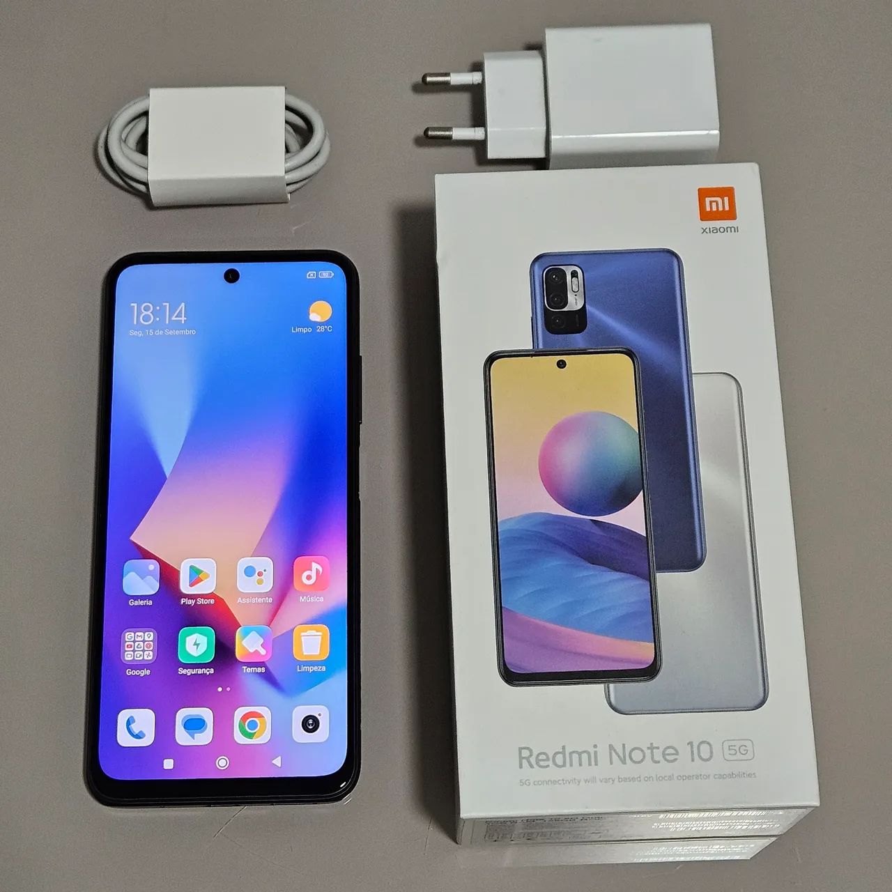 Xiaomi Redmi Note 10 5G ブルー 本体 Smartphone Xiaomi Redmi Note 10 128GB/4GB RAM 5G Versão