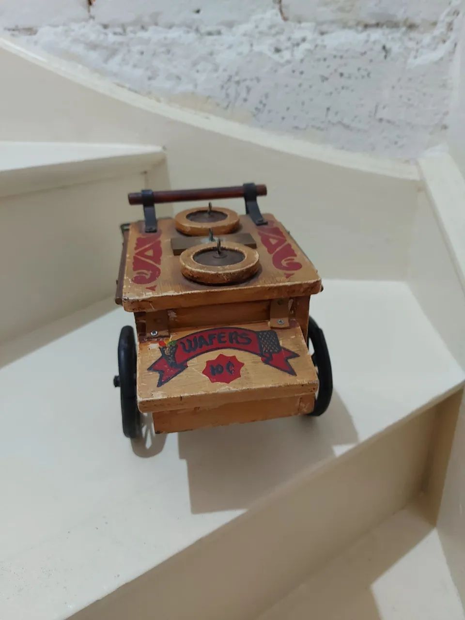 CARRINHO DE SORVETE EM MINIATURA ANTIGO - Foto 2