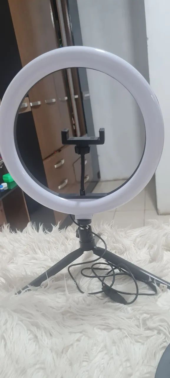 02 (duas) Ring Light's e 01 (um) tripé  - Foto 6