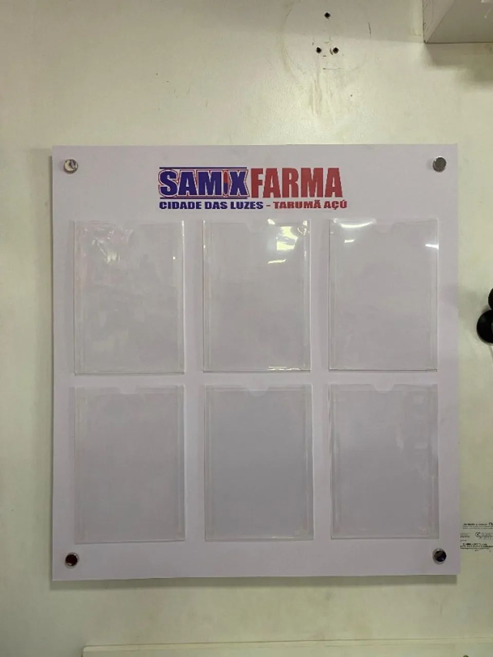 Painel de gestão em acrílico quadro de avisos