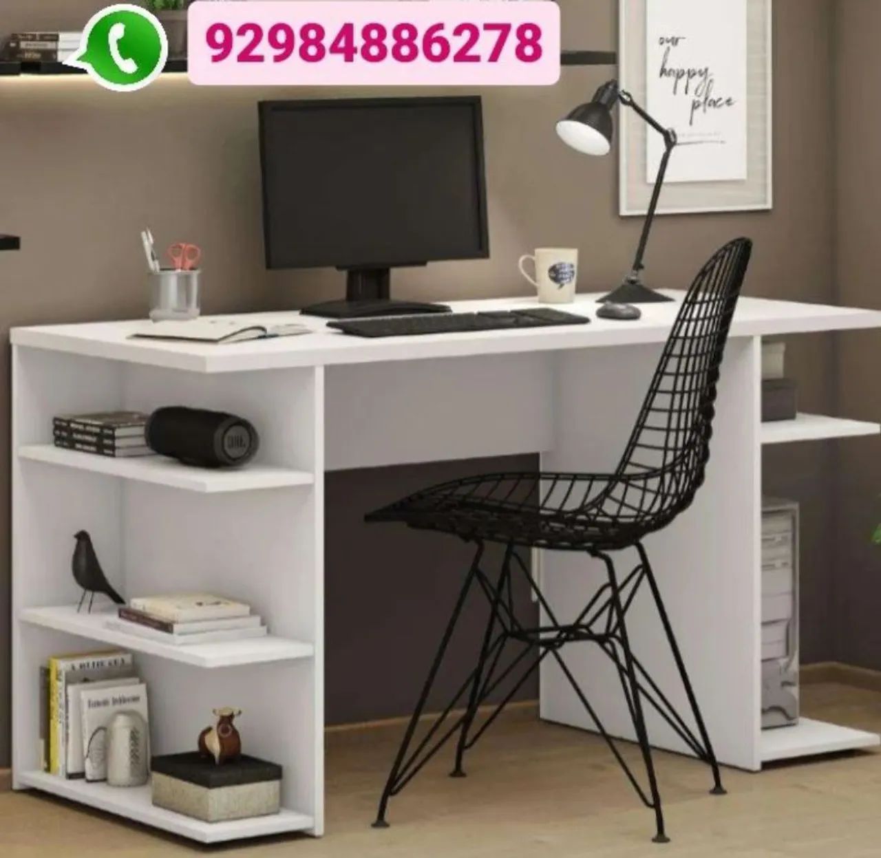 Mesa com nicho em mdf