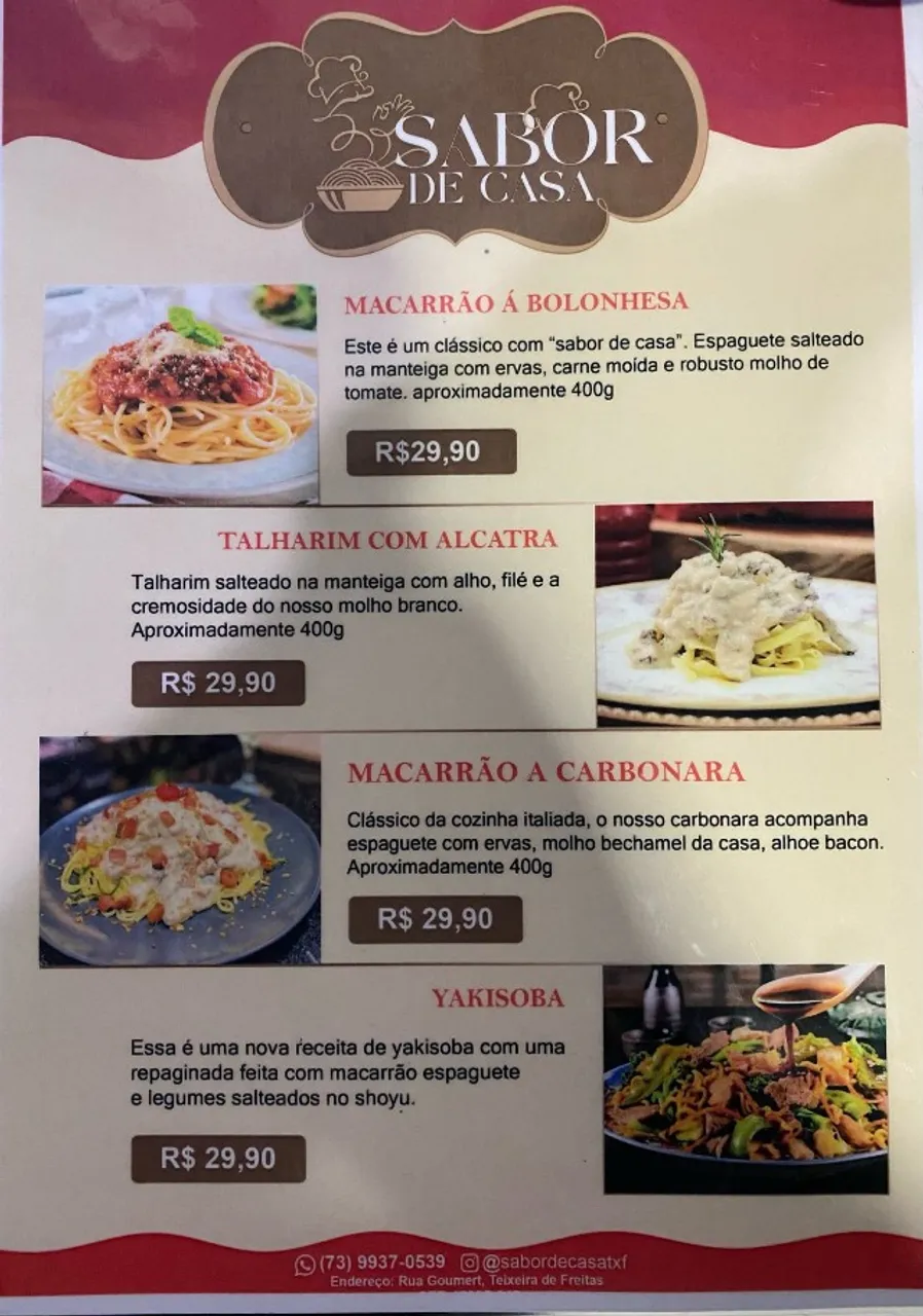 Terça - Hora do Almoço - Delivery *