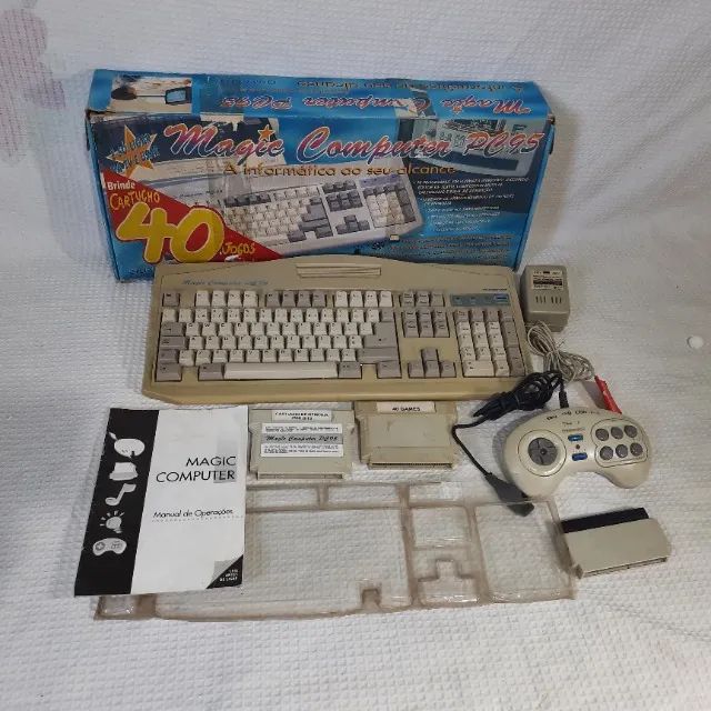 famiclone 8 bits magic computer na caixa cib