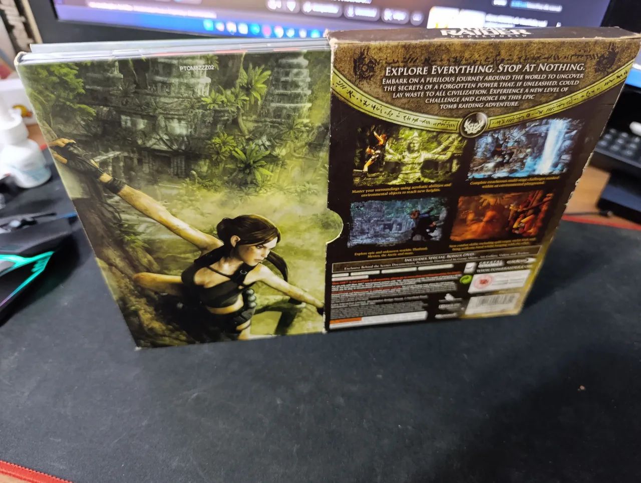 TOMB RAIDER UNDERGROUND ITEM DE COLECIONADOR COM CARDS MAPA E